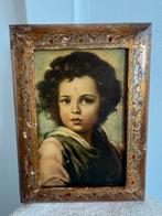 Beautiful vintage picture/print on wood frame Made in Italy, Ophalen of Verzenden