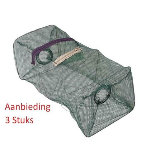 fuik set 3 stuks AANBIEDING vang vis krab etc, Watersport en Boten, Hengelsport | Algemeen, Nieuw, Net of Fuik, Ophalen of Verzenden