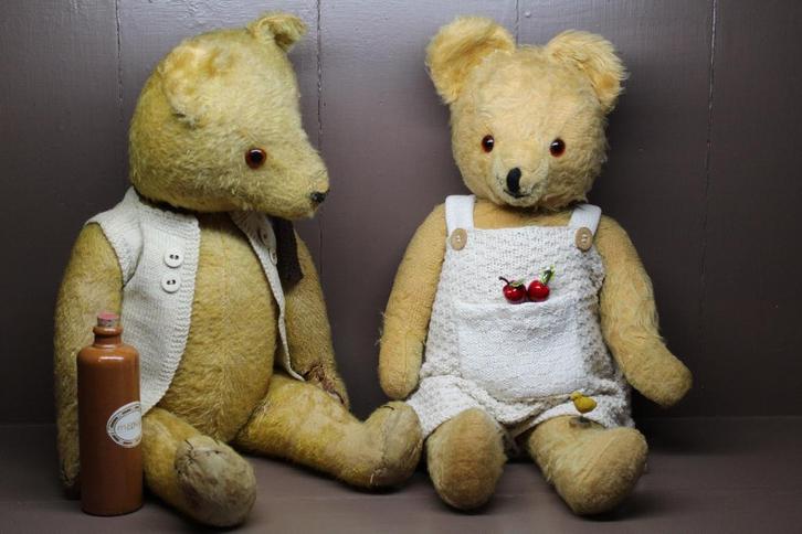 Twee antieke beren, Antiek en Kunst, Antiek | Emaille, Ophalen of Verzenden