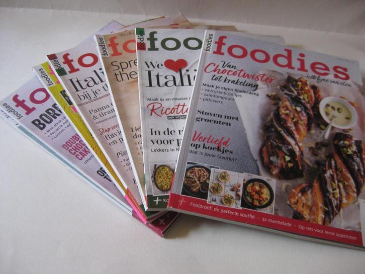4x Foodies tijdschrift 2021 2020  / kooktijdschrift / koken, Boeken, Tijdschriften en Kranten, Zo goed als nieuw, Overige typen