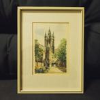 Litho Grafiek Prinsenhof DELFT Bob Brobbel ca. 1960 Vintage, Antiek en Kunst, Ophalen of Verzenden