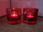 Iittala Kivi 8cm hoog waxinelichthouder rood, Huis en Inrichting, Woonaccessoires | Kandelaars en Kaarsen, Overige materialen