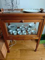 Theekastje vitrinekastje, Huis en Inrichting, Ophalen, Gebruikt, Met klep(pen), 50 tot 100 cm