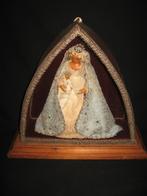 Oud Maria beeld met kind in was, Antiek en Kunst, Antiek | Religie, Ophalen of Verzenden