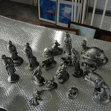 prachtige Kerststal porsolijnen beelden , Bronzen beeldjes beschikbaar voor biedingen