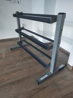 Body Solid dumbbell rek 3 laags 100 cm breed nieuwstaat., Sport en Fitness, Fitnessmaterialen, Ophalen, Zo goed als nieuw, Benen
