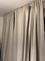 VILBORG Deels verduisterende gordijnen,1pr, beige, Huis en Inrichting, Stoffering | Gordijnen en Lamellen, Ophalen, 100 tot 150 cm