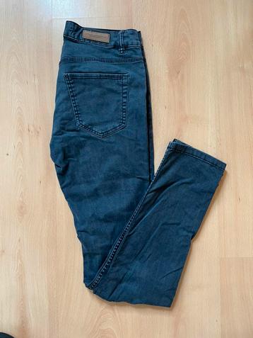 logg h&m skinny broek zwart/grijs stretch maat 38 slim fit beschikbaar voor biedingen