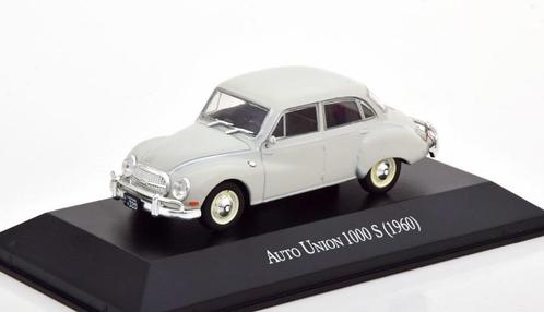 Atlas 1:43 Auto Union 1000 S 1960 lichtgrijs in blisterverpa, Hobby en Vrije tijd, Modelauto's | 1:43, Nieuw, Auto, Overige merken
