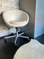 Witte bureaustoel met wielen (3 stuks), Ophalen, Kunststof, Drie, Wit