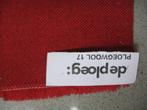 De Ploeg Ploegwool 17; rood-tinten; 2x restant meubelstof, Wol, 120 cm of meer, Ophalen of Verzenden, Rood