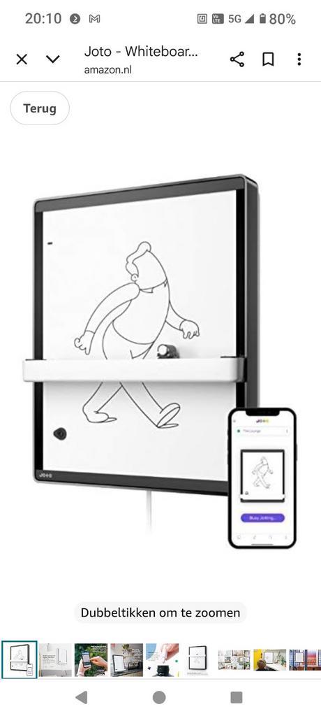 Joto Robot Whiteboard uniek!!!!, Computers en Software, Tekentablets, Zo goed als nieuw, Ophalen of Verzenden