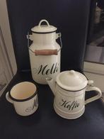 van emaille een Melkkan,Melkbeker en Koffiekan, Ophalen