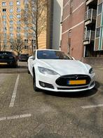 Mooie, goed verzorgde "Naald"  Tesla Model S 2014 Wit, 85 cc, Zwart, Model S, Leder en Stof