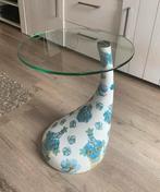 Bijzettafel druppel bewerkt, Huis en Inrichting, Tafels | Bijzettafels, Minder dan 55 cm, Rond, Ophalen, 45 tot 60 cm