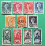 Nederland NVPH 121 - 131 Regeringsjubileum 1923 gestempeld, Verzenden, T/m 1940, Gestempeld
