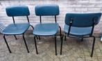 Ahrend cirkel vintage stoelen, Huis en Inrichting, Stoelen, Ophalen, Zo goed als nieuw, Blauw, Twee