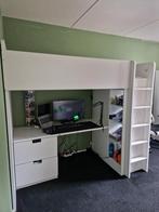 Smastad ikea hoogslaper met bureau wit, Huis en Inrichting, Slaapkamer | Stapelbedden en Hoogslapers, Ophalen, Eenpersoons, Zo goed als nieuw