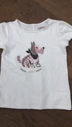 Mooi wit Chipie shirtje met hondje voor ong. 8 jaar, Meisje, Ophalen of Verzenden, Chipie, Zo goed als nieuw