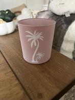 Te koop: waxinelichthouder Rivièra Maison, roze, palmbomen., Overige materialen, Nieuw, Ophalen of Verzenden, Kandelaar