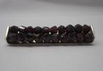 Zilveren antieke broche met granaat nr.905, Sieraden, Tassen en Uiterlijk, Antieke sieraden, Verzenden, Zilver, Broche, Met edelsteen