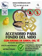 Nest Bodem Hulpstuk Anti Bloedluis ( 6 st ) Moldes Ave, Verzenden, Nieuw, Kooi-accessoires