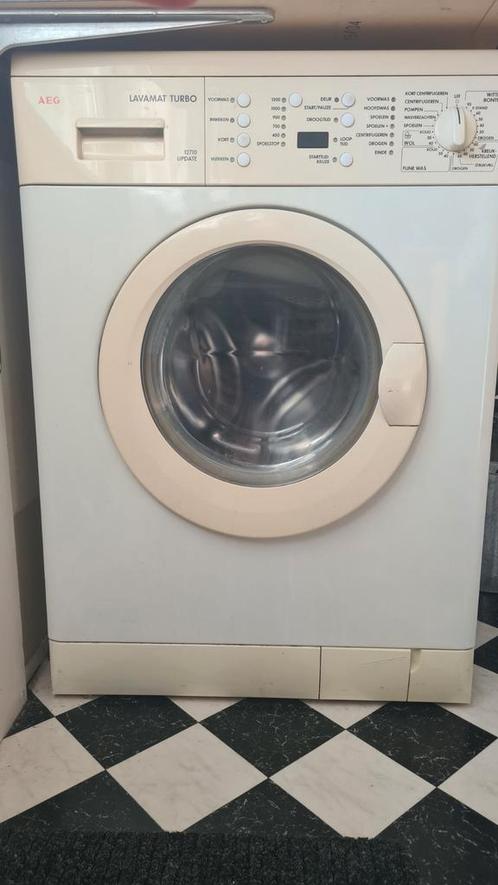 Goed functionerende AEG wasmachine met ingebouwde droger, Witgoed en Apparatuur, Was-droogcombinaties, Gebruikt, Minder dan 85 cm