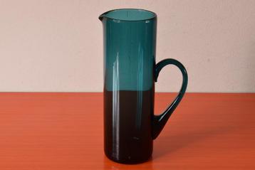 Retro vintage glazen Lindshammar Sweden karaf / oorvaas beschikbaar voor biedingen