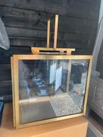 Handgemaakte glazen lantaarn, Huis en Inrichting, Ophalen of Verzenden, Zo goed als nieuw, Glas, Minder dan 50 cm