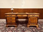 Klassiek Engels Empire Chesterfield Bureau Partnerdesk, Antiek en Kunst, Ophalen