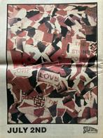 Paginagrote A3 advertentie THE STONE ROSES One Love release, Ophalen of Verzenden