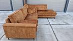 Mooie GOOSSENS Cognac kleurige hoekbank - Perfecte staat!, Huis en Inrichting, 250 tot 300 cm, ., Hoekbank, Ophalen of Verzenden