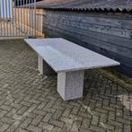 Prachtige natuurstenen tuintafel Te Koop!, Tuin en Terras, Tuintafels, Ophalen of Verzenden, Zo goed als nieuw, Rechthoekig, Overige materialen