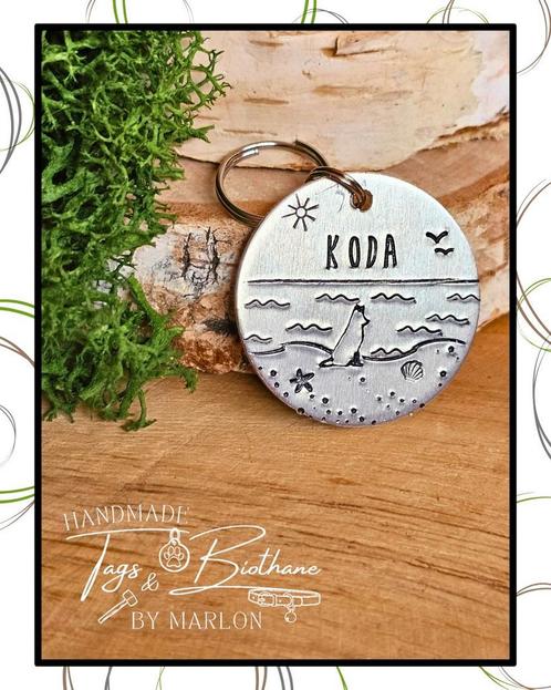 Hondenpenning naar wens | Handgemaakt | Dogtag | ID tag, Dieren en Toebehoren, Hondenhalsbanden en Penningen, Nieuw, Handgemaakt