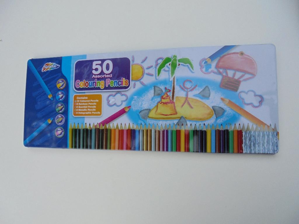 LARGE BOX colouring pencils kleurpotloden GRAFIX, Ophalen, Nieuw, Overige typen