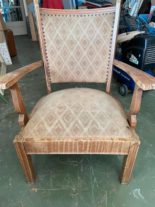 Antieke leunstoel jaren ‘30, Antiek en Kunst, Antiek | Meubels | Stoelen en Banken, Ophalen