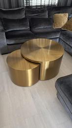 Richmond Interior Gouden Salontafels, Huis en Inrichting, Tafels | Salontafels, Ophalen, Gebruikt, Rond, 50 tot 100 cm