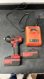 Snap-On 18V slagmoersleutel met 2 accu’s en lader, Doe-het-zelf en Verbouw, Ophalen of Verzenden, Gebruikt, 600 watt of meer, Overige typen