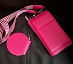 Roze Schoudertasje met Sleutelhanger, Ophalen of Verzenden, Nieuw, Roze, Schoudertasje