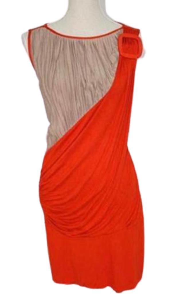 Rinascimento jurkje, jurk, Mauro, oranje, Mt. M, Kleding | Dames, Jurken, Zo goed als nieuw, Maat 38/40 (M), Oranje, Knielengte