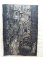litho de verschijning van Golem Hugo Steiner-Prag 1916, Antiek en Kunst, Kunst | Litho's en Zeefdrukken, Verzenden
