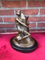 fraai bronzen beeld, humoristische erotica, Ophalen of Verzenden, Brons