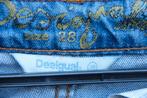 Spijkerrok blauw/ goud Desigual mt 28(EU36) Vaste prijs, Blauw, Ophalen of Verzenden, Zo goed als nieuw, Boven de knie