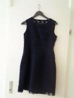 Jurk blauw kant 36 gevoerd  mouwloos, Kleding | Dames, Gelegenheidskleding, Ophalen of Verzenden, Zo goed als nieuw, Maat 36 (S)