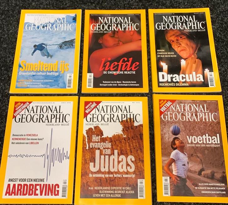 National Geographic magazine jaargang 2006 (12 edities), Boeken, Tijdschriften en Kranten, Zo goed als nieuw, Wetenschap en Natuur