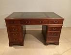 Chesterfield klassiek Engels bureau massief mahoniehout, Ophalen