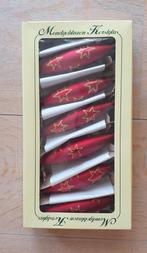 6 Vintage, retro kerstballen, pegels, Ophalen of Verzenden, Zo goed als nieuw