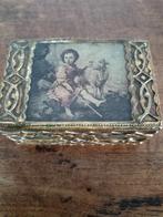 Vintage Florentine doosje met decoratie, Ophalen of Verzenden
