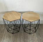 Twee bijzettafeltjes, Huis en Inrichting, Ophalen, Minder dan 45 cm, Minder dan 55 cm, Zo goed als nieuw