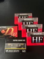 6 cassettebandjes nieuw in plastic, 2 t/m 25 bandjes, Overige genres, Ophalen of Verzenden, Origineel